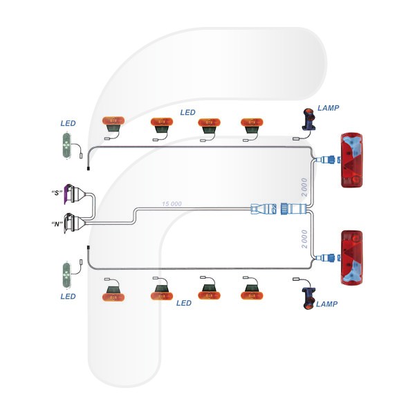 STANDARD COMPLETE INSTALLATION KIT WITHOUT REAR BOX